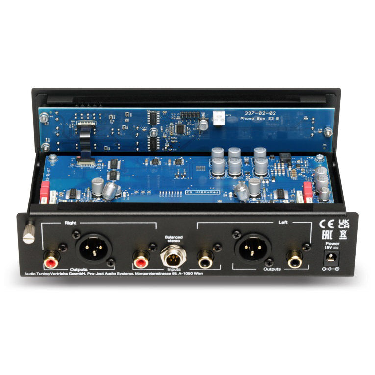Pro-Ject Phono Box S3 B - Rörbaserad Phonoförstärkare med balanserad dual mono-design RIAA-Steg