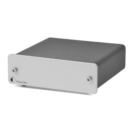 Pro-Ject Phono Box – Kompakt Phonoförförstärkare för MM och MC-pickuper RIAA-Steg Silver