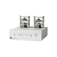 Pro-Ject Tube Box S2 – Rörbaserad Phonoförstärkare för MM och MC-pickuper RIAA-Steg Silver