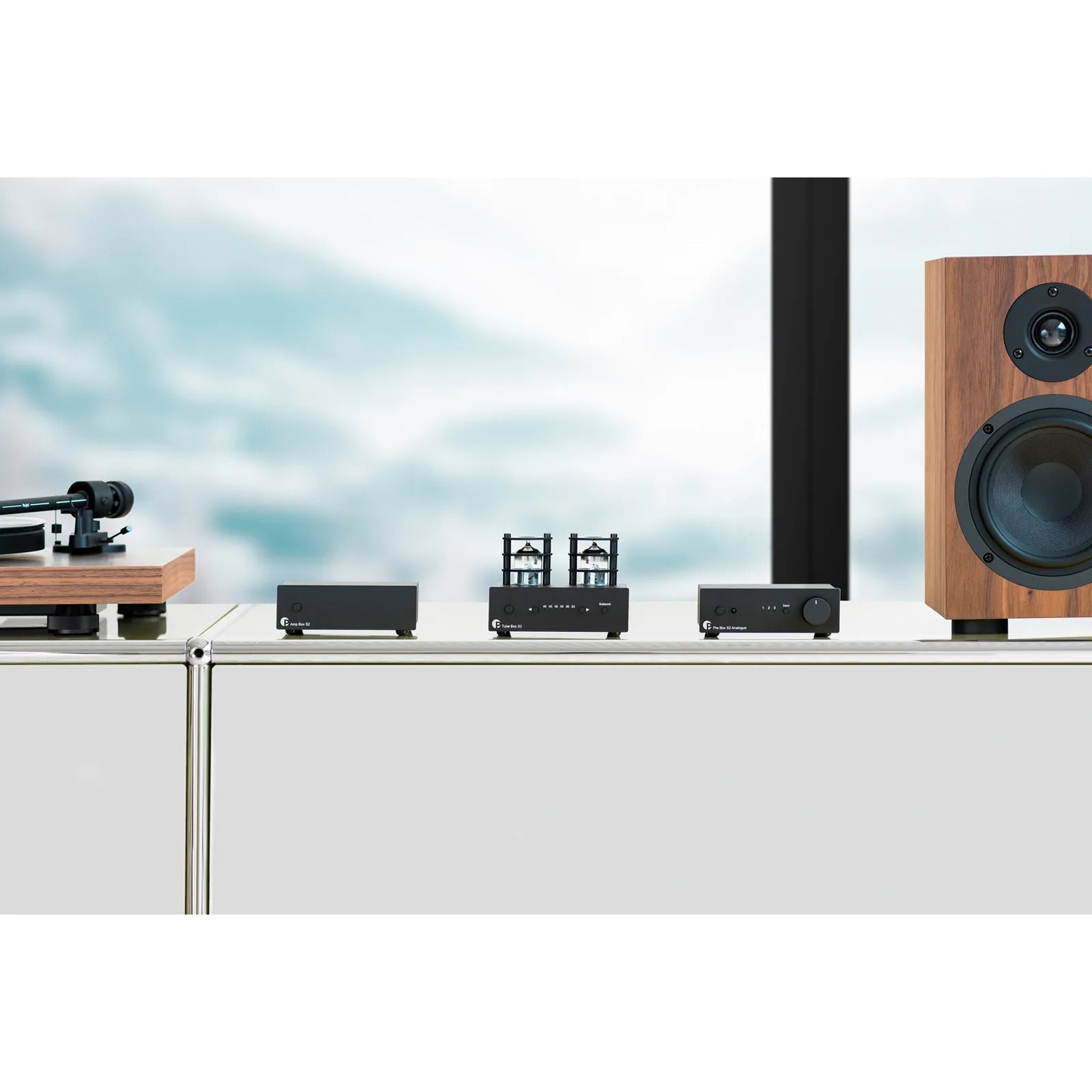Pro-Ject Tube Box S2 – Rörbaserad Phonoförstärkare för MM och MC-pickuper RIAA-Steg