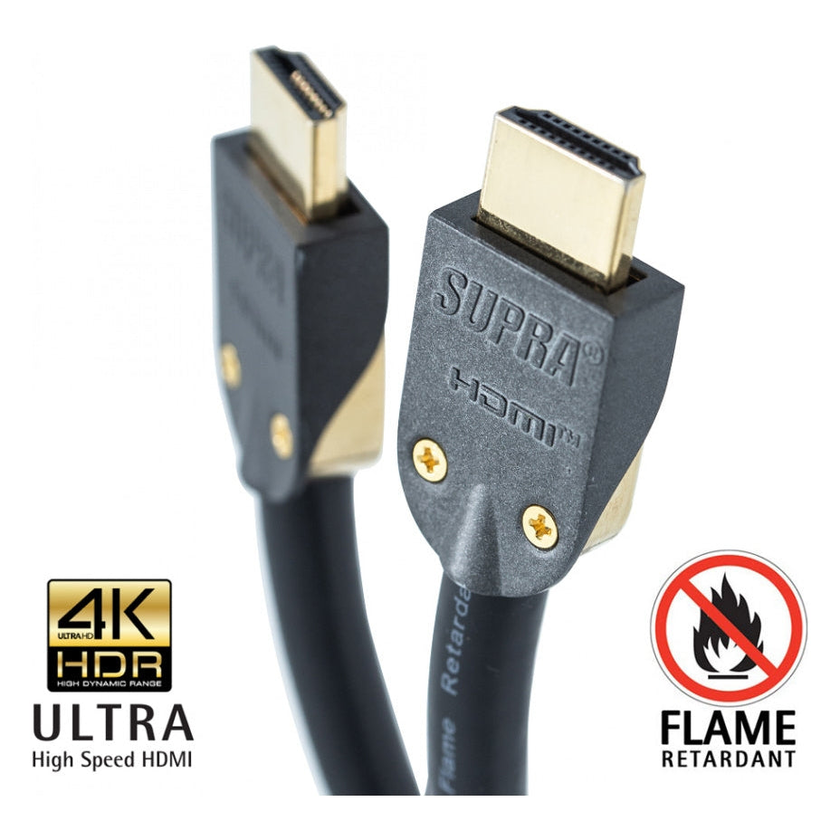 Supra HDMI 2.0 UHD4K FRHF Black (6-15M) Hdmi-kabel
