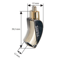 Supra PPR-B - Vinklad RCA-kontakt (2-pack) RCA-kontakter