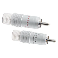 Supra RCA-8SL Rhodium RCA-kontakt (2-pack) RCA-kontakter
