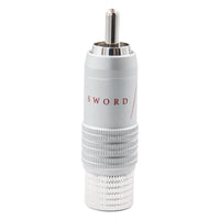 Supra RCA-8SL Rhodium RCA-kontakt (2-pack) RCA-kontakter