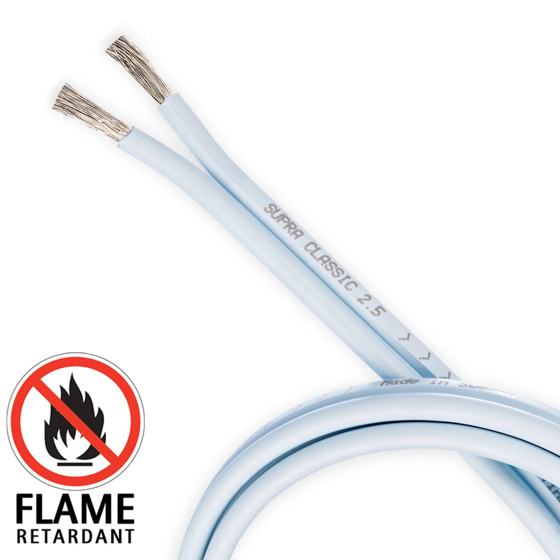Supra Classic 2.5/H FRHF (Flamskyddad) Högtalarkabel-lösmeter