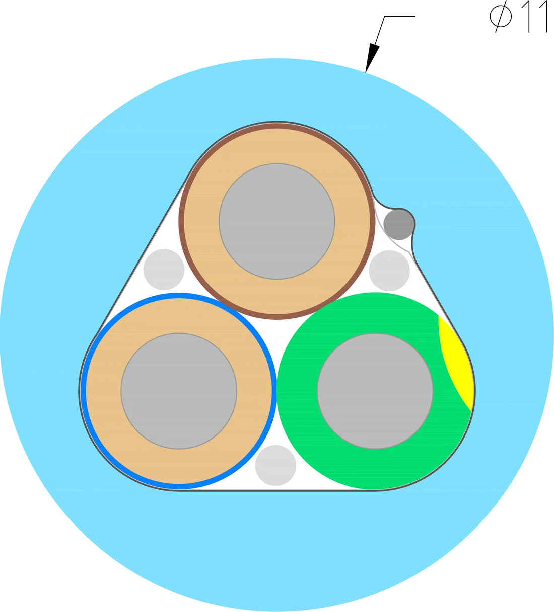 Supra LoRad 2.5 Excalibur - Strömkabel på lösmeter