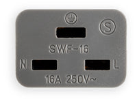 Supra LoRad 2.5 MK II CS-16-EU CEE 7/7 - IEC C19 Strömkabel IEC C19 16A