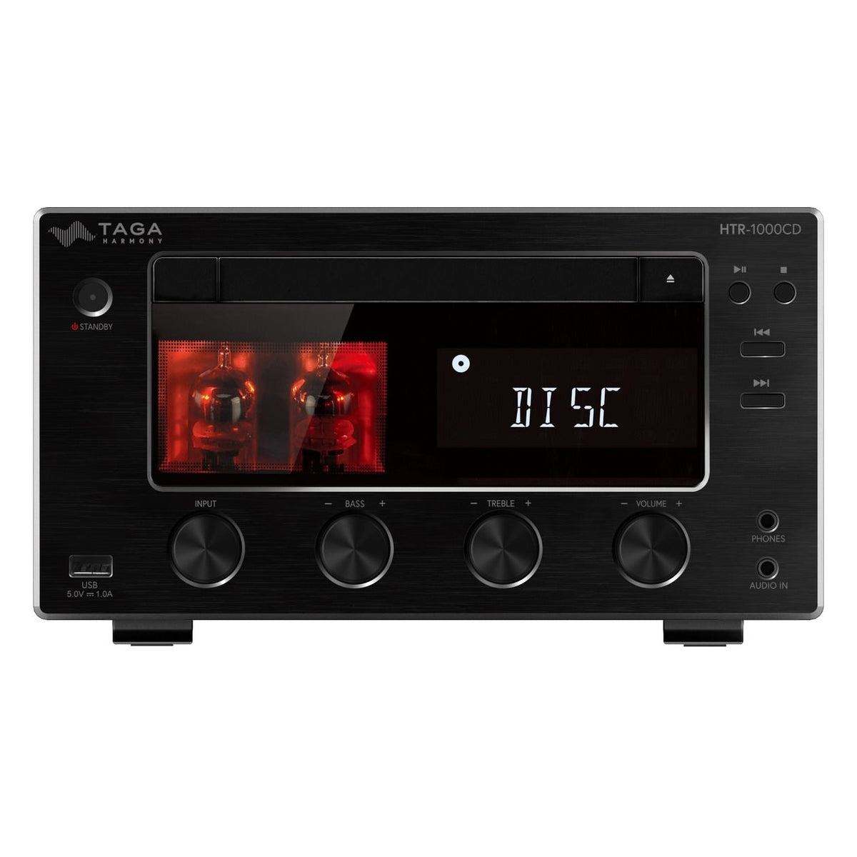 Taga HTR-1000CD v.3 - Stereoförstärkare, CD, Bluetooth FM/DAB+ Stereoförstärkare Svart