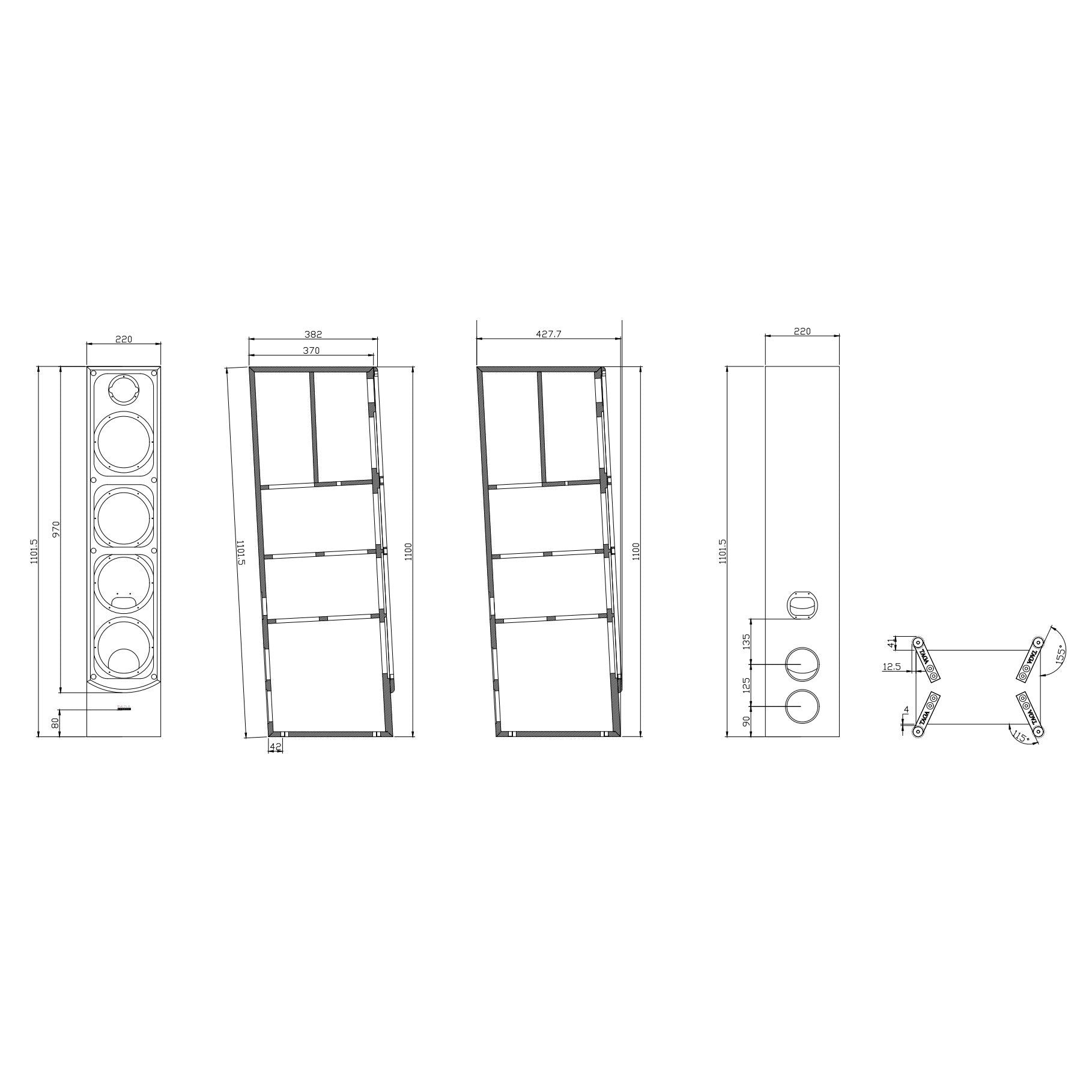 Taga Platinum F-120 V.4 Golvhögtalare