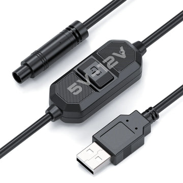 AutoVox USB-laddningskabel 5V till 12V 4-polig - Backkameratillbehör Backkamera