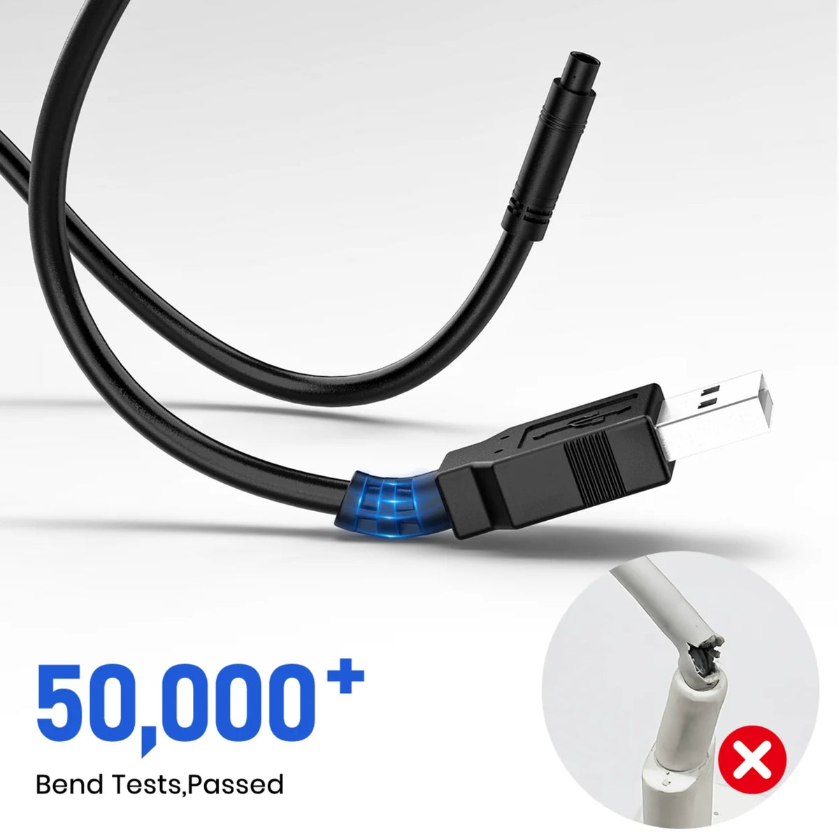 AutoVox USB-laddningskabel 5V till 12V 4-polig - Backkameratillbehör Backkamera