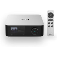 WiiM Amp Ultra - Kraftfull 100W streamingförstärkare med touchscreen Stereoförstärkare Silver