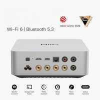 WiiM Amp Ultra - Kraftfull 100W streamingförstärkare med touchscreen Stereoförstärkare
