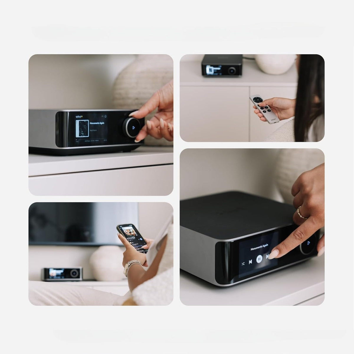 WiiM Amp Ultra - Kraftfull 100W streamingförstärkare med touchscreen Stereoförstärkare