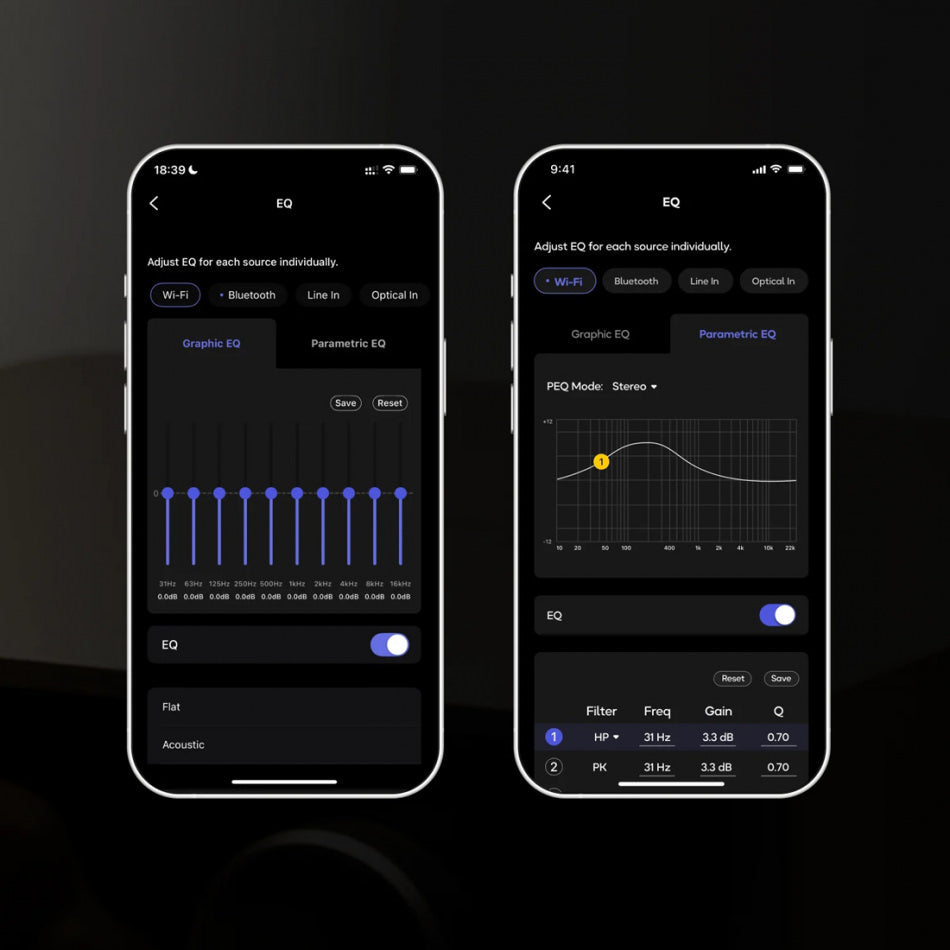 WiiM Amp Ultra - Kraftfull 100W streamingförstärkare med touchscreen Stereoförstärkare