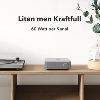 WiiM Amp - Kompakt streamingförstärkare med 60W Stereoförstärkare