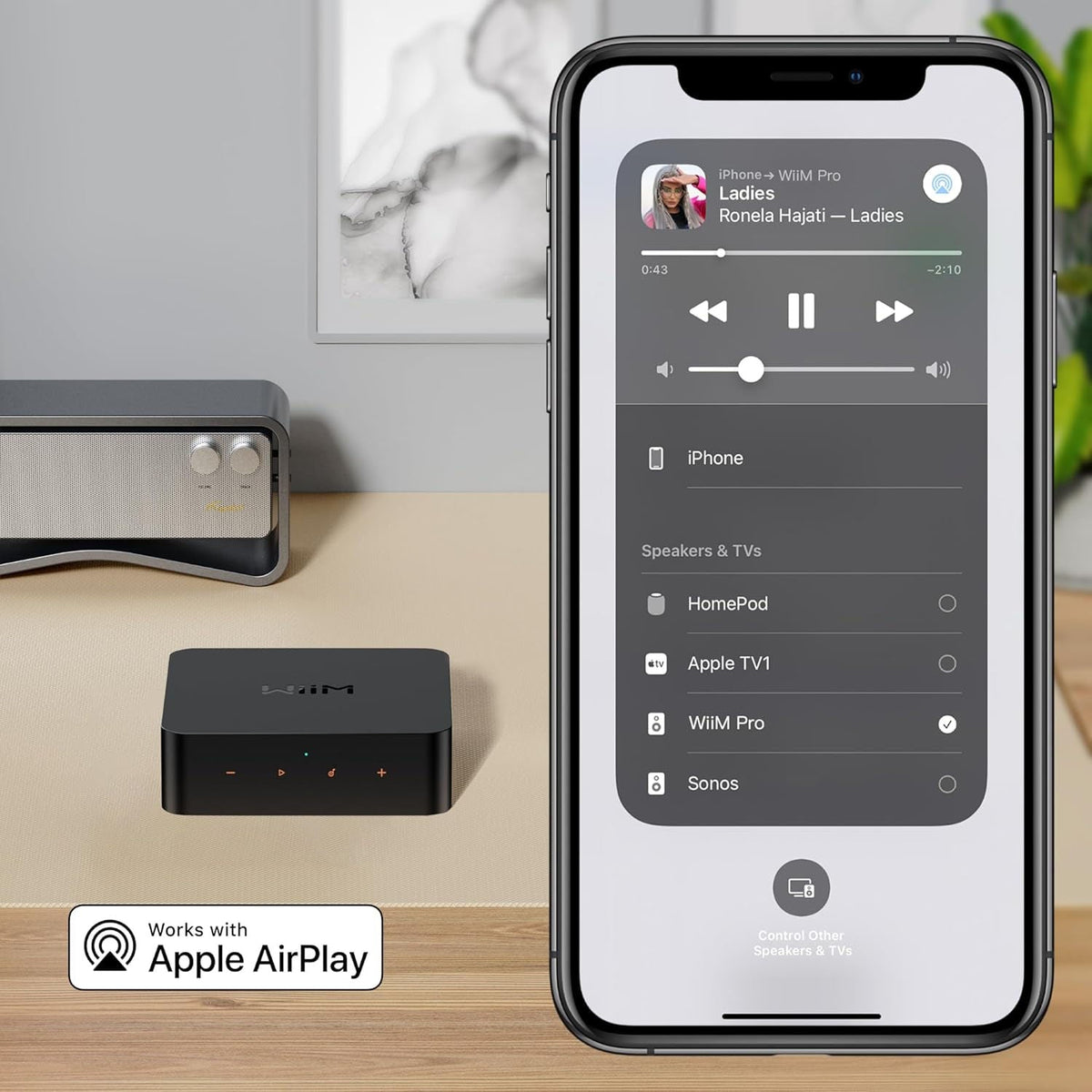 WiiM Pro Plus - Premium Hi-Res musikstreamer med AKM DAC Musikstreamer