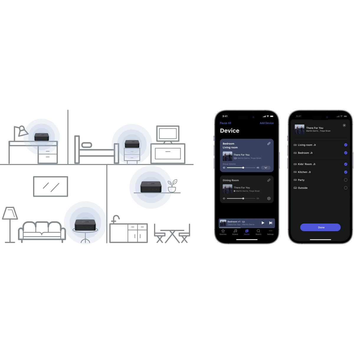 WiiM Pro - Kompakt Hi-Res musikstreamer med bit-perfect streaming Musikstreamer