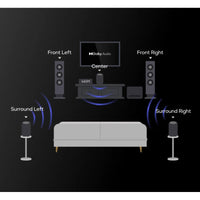 WiiM Sound Lite - Kompakt Hi-Res smart högtalare med 100W Aktiva högtalare
