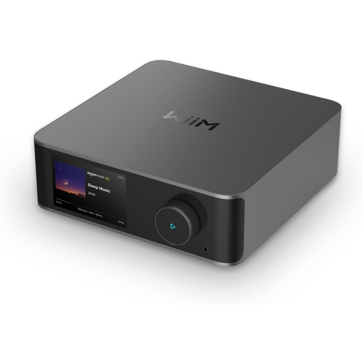 WiiM Ultra - Flaggskepps-streamer med 3,5″ touchscreen Musikstreamer Mörkgrå