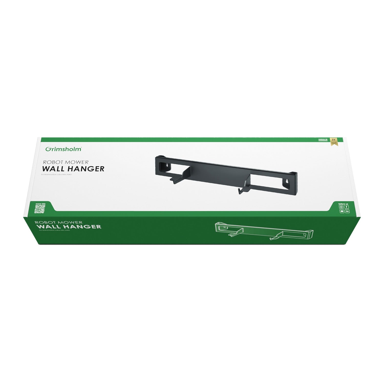 Vägghängare för Mammotion Luba mini AWD - Vinterförvara din gräsklippare på väggen Tillbehör Robotgräsklippare