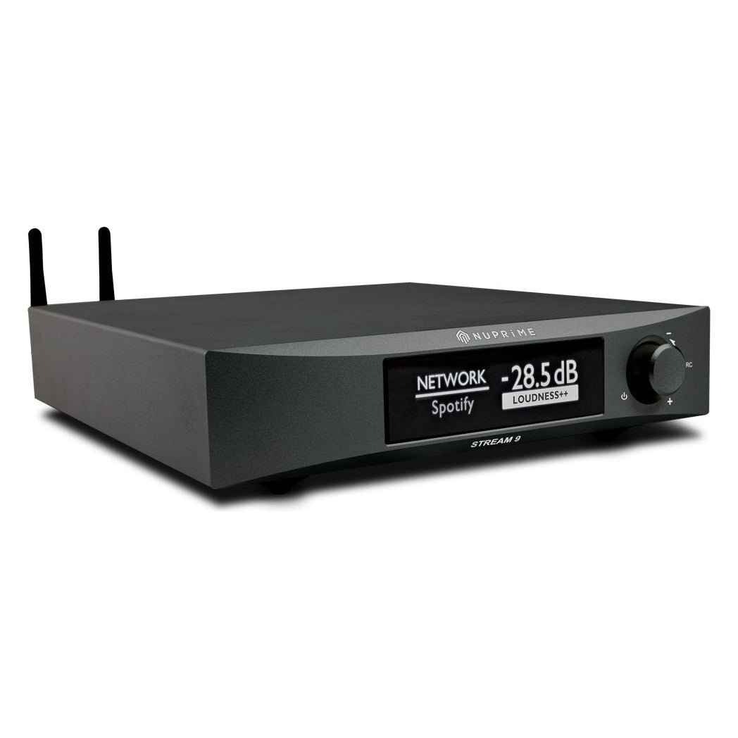 NuPrime Stream-9 - HiFi Musikstreamer, I2S, AES Nätverksspelare Svart