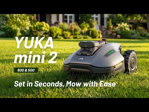 YUKA Mini 2 - 800 (2026) - Gränskabelfri AI-Robotgräsklippare för 800m² Robotgräsklippare