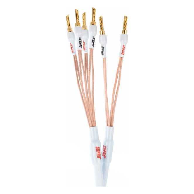 Supra XL Annorum CombiCon Bi-Wire 2Banana - 4Banana (par) Terminerad-högtalarkabel