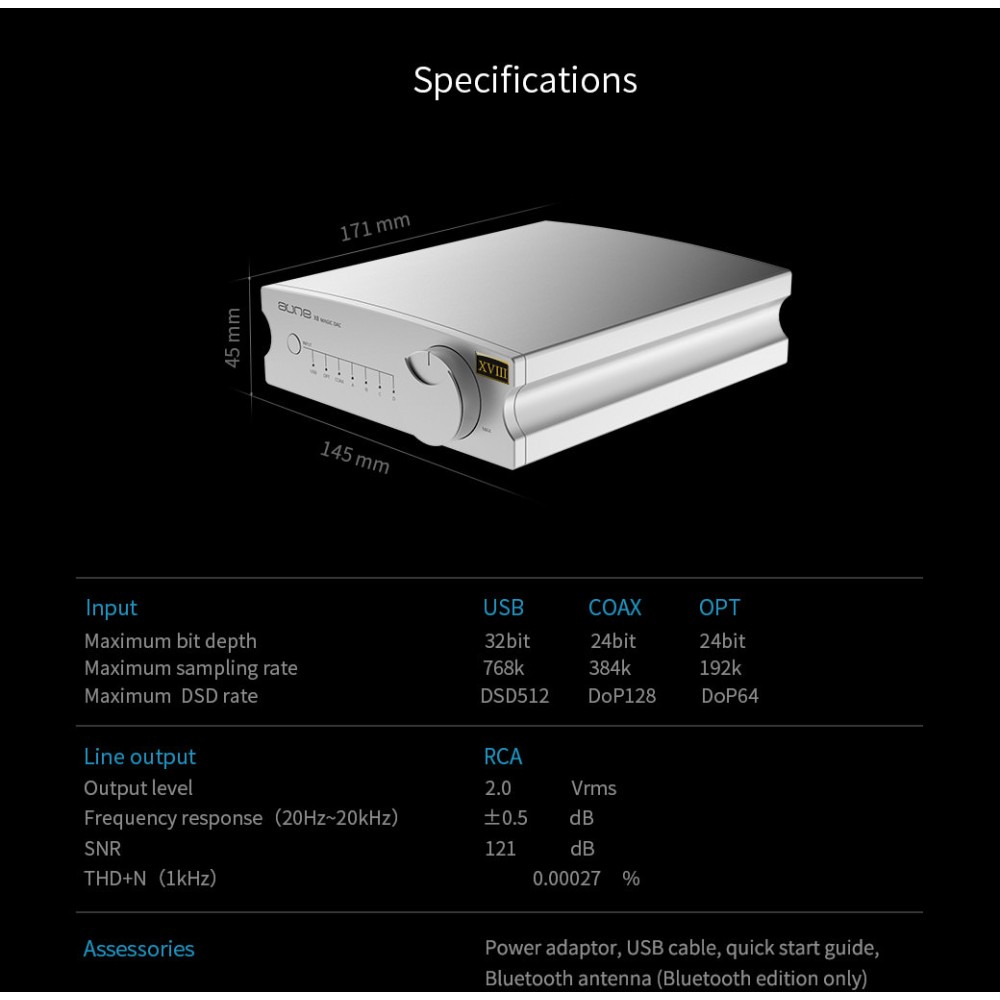 Aune X8 XVIII + Sparkos SS3602