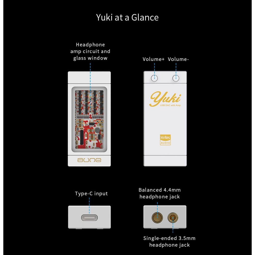 Aune Yuki Hörlursförstärkare